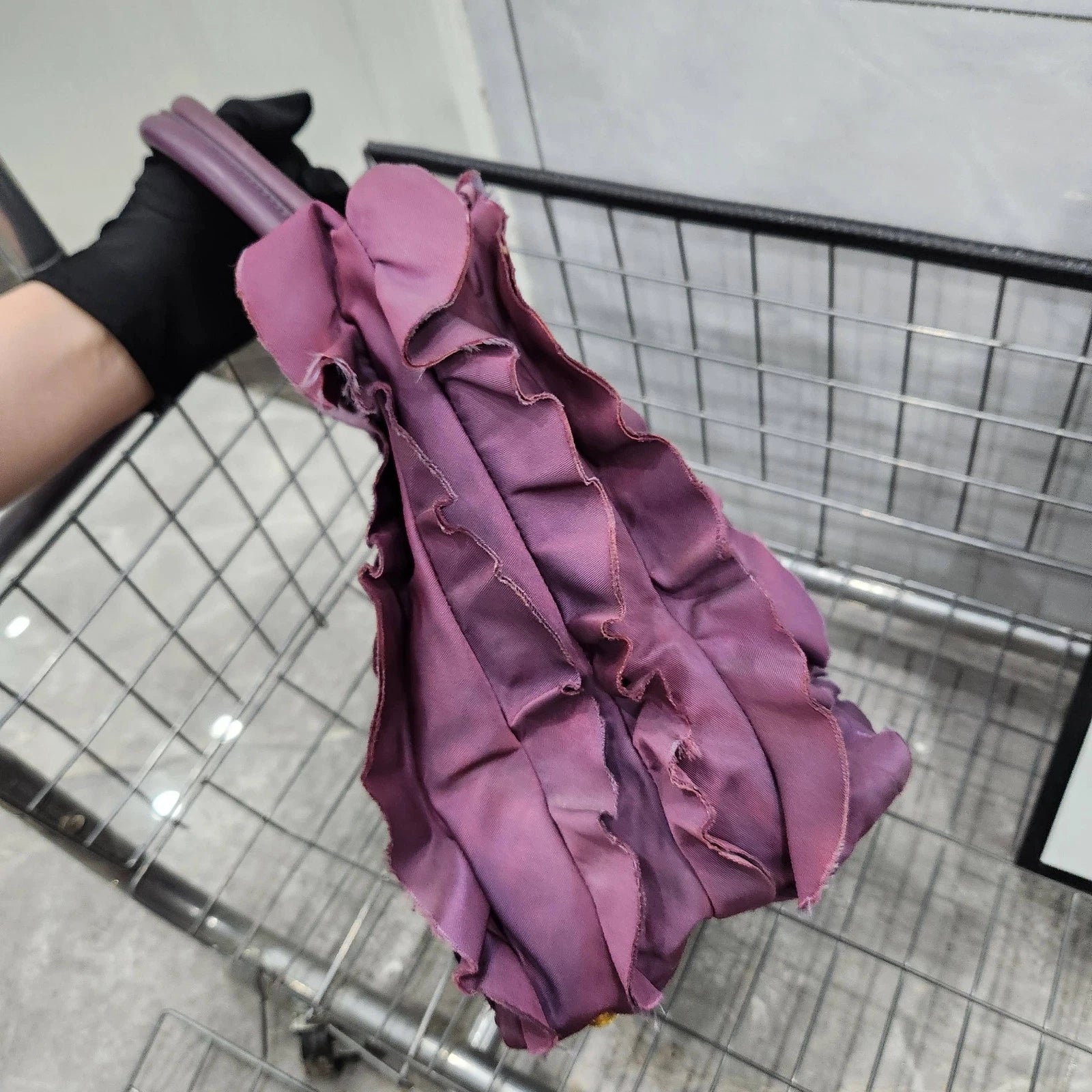 PRADA Purple Gradient Nylon Petal Tote Handbag For Women