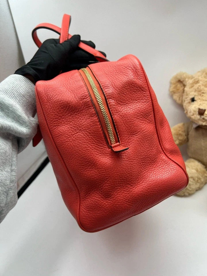Loewe Red Bowling Top Handle Handbag For Women