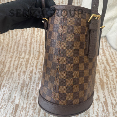 Louis Vuitton Monogram Canvas Noe Bucket Bag Brown Gold Hardware