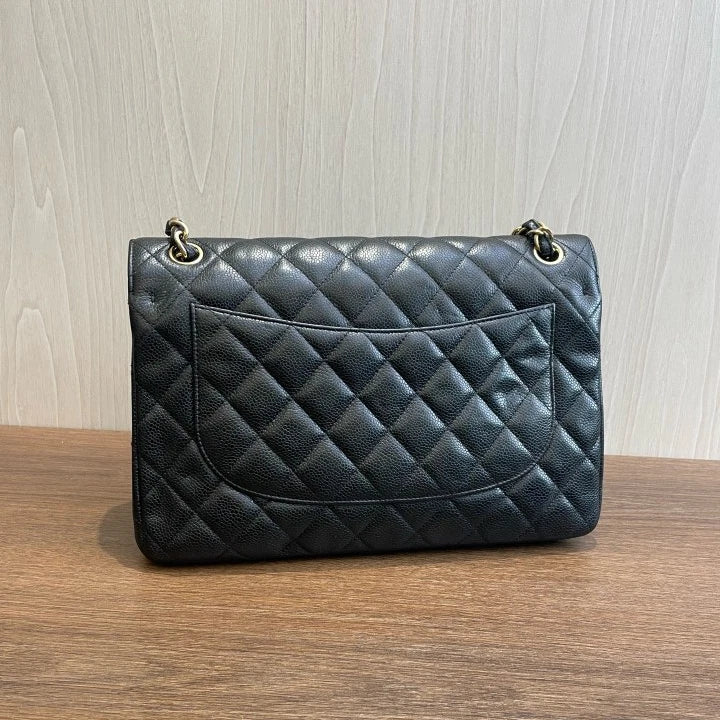 Chanel Classic Flap Jumbo Chain Shoulder Bag Crossbody Women Diamond