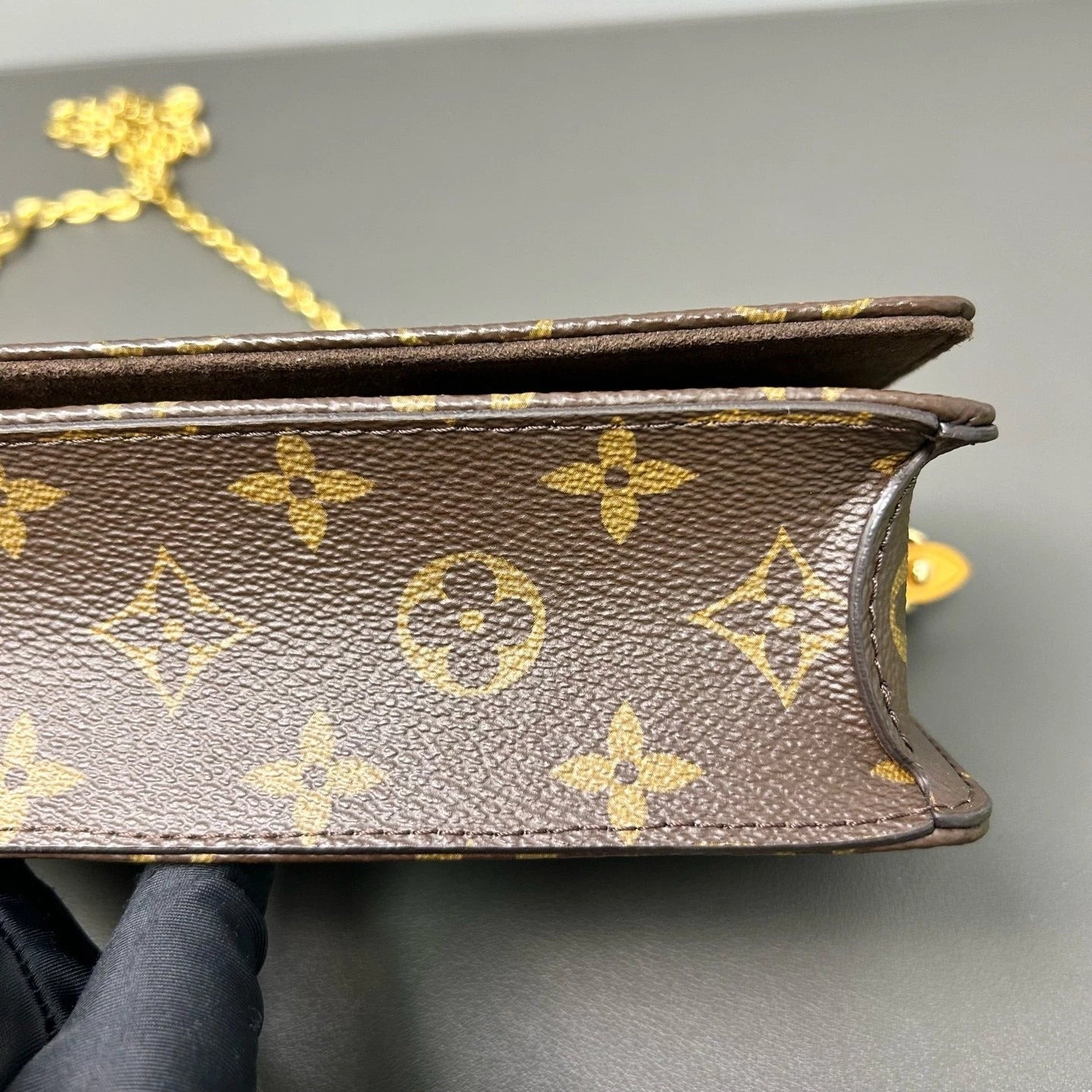 Louis Vuitton Canvas Monogram Lily WOC Shoulder Crossbody Bag For Women