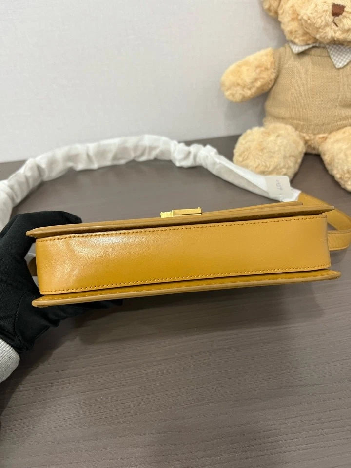 YSL Medium Yellow Tofu Shoulder Bag For Women