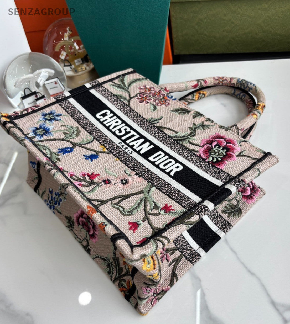 Christian Dior Book Tote PM Top Handle Handbag Women Multicolor