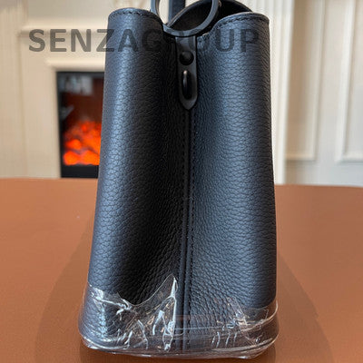 Louis Vuitton Capucines East West Medium Black Handbag Classic Women's
