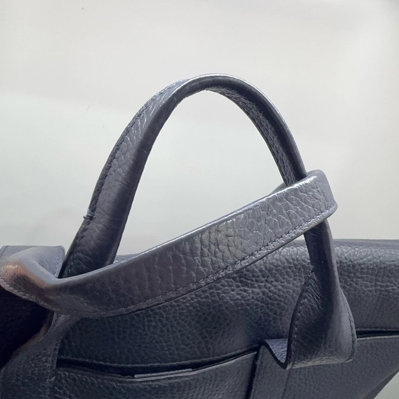 Coach Navy Leather Flap Briefcase Shoulder Crossbody Bag For Men