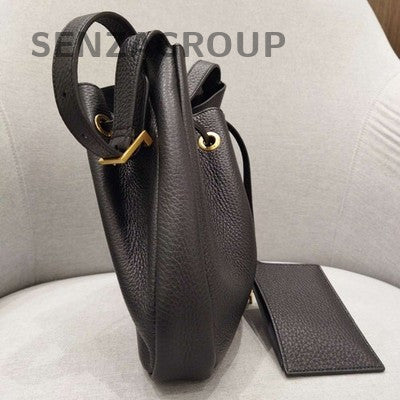YSL Saint Laurent Paris Leather Mini Shoulder Crossbody Bag Black Gold