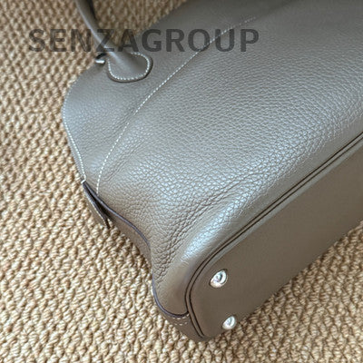 Hermes Bolide 31 Bag Grey Silver Hardware Women's Classic Handbag