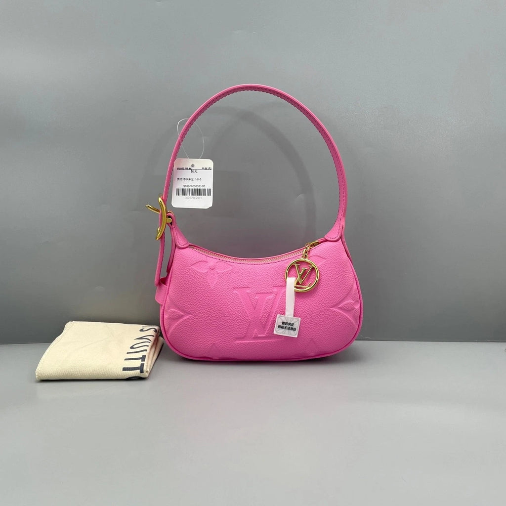 Louis Vuitton Pink Leather Shoulder Bag For Women
