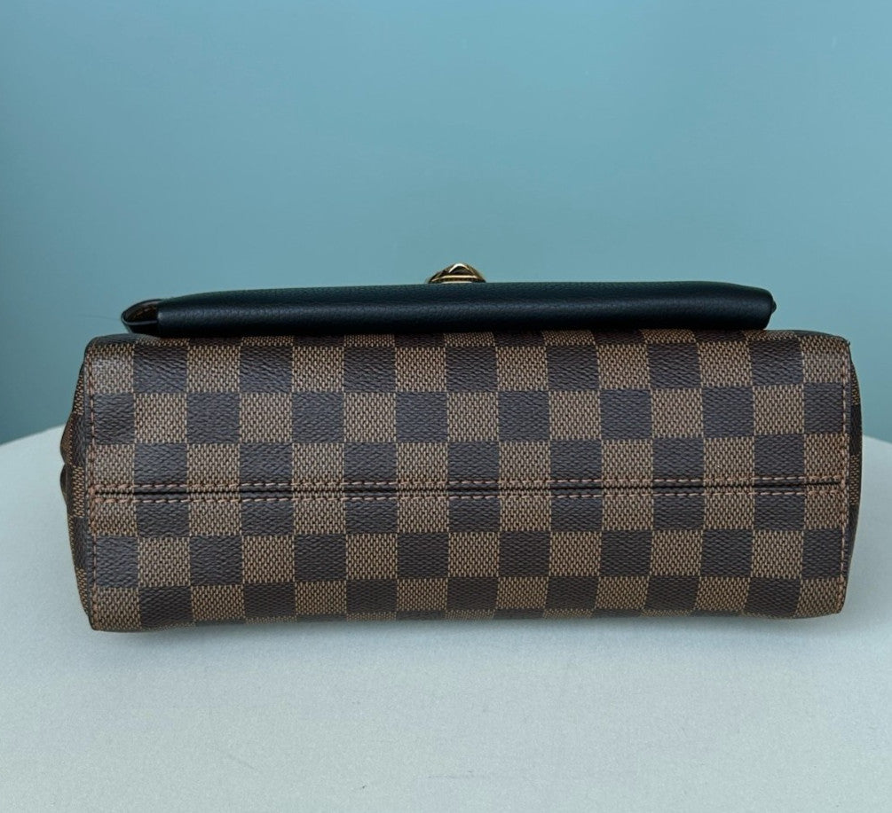 Louis Vuitton Vavin Chain Shoulder Bag Crossbody Brown Damier Ebene Women