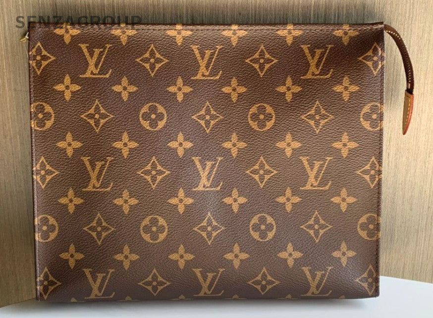 Louis Vuitton Monogram Clutch 26 Handbag Brown M47542