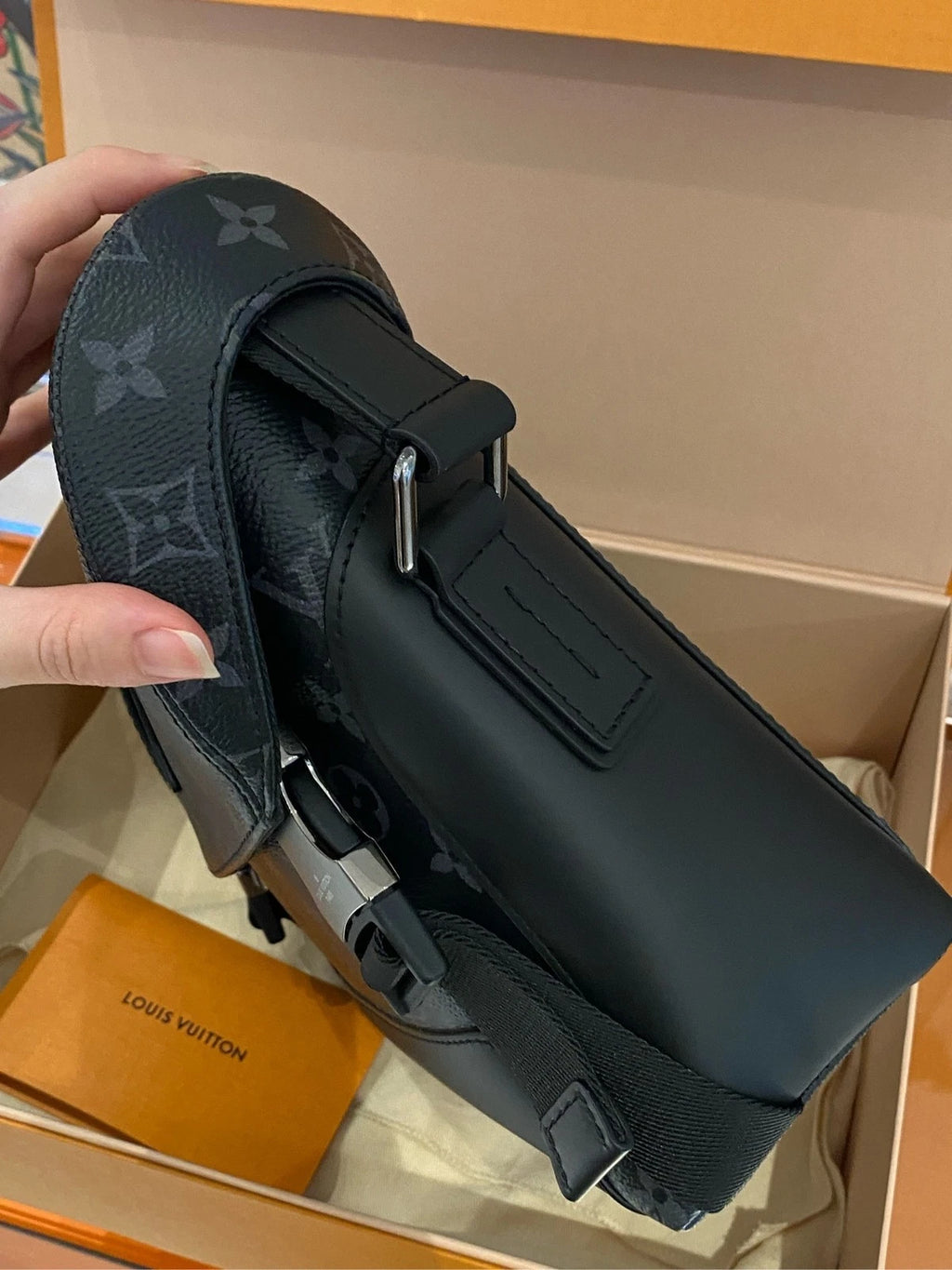 Louis Vuitton Voyager Small Black Crossbody Shoulder Bag Women