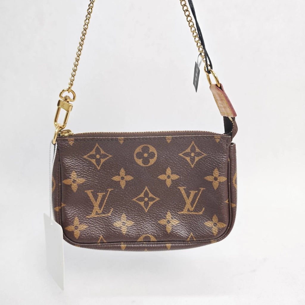 Louis Vuitton Monogram Canvas Mini Chain Shoulder Bag For Women