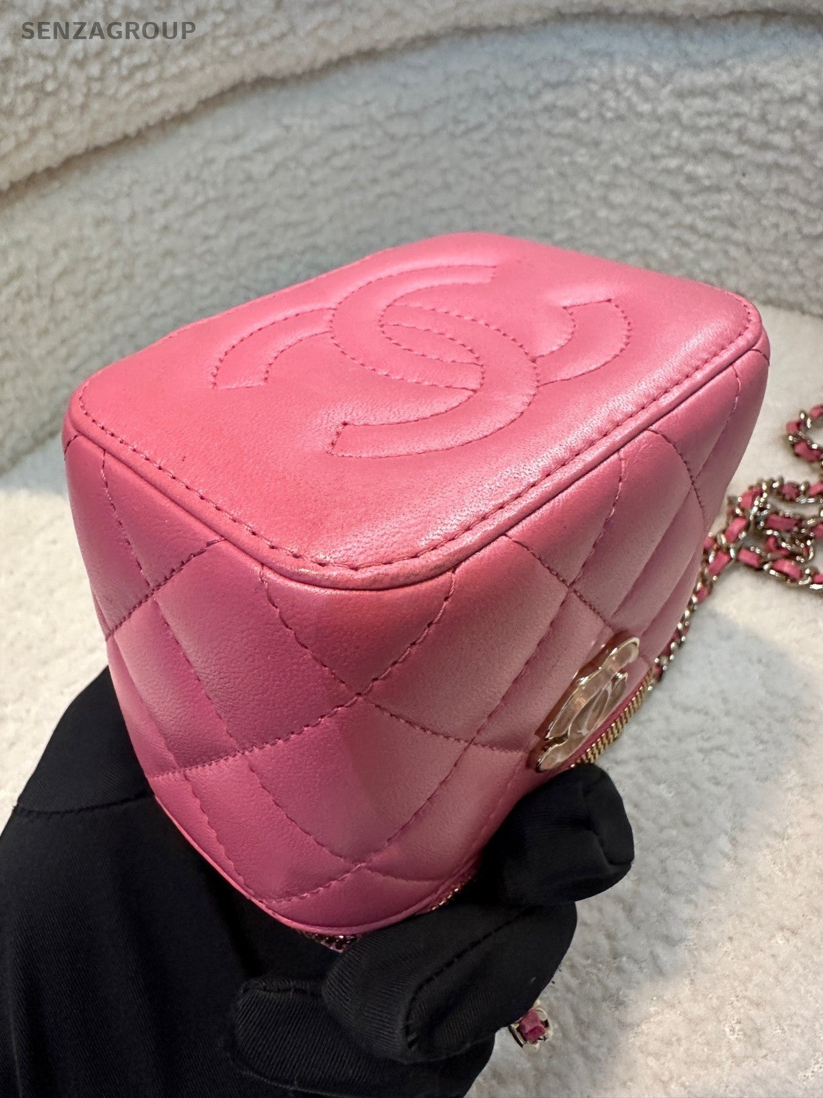 CHANEL Vanity Box Sweet Series Chain Shoulder bag Crossbody Pink Women