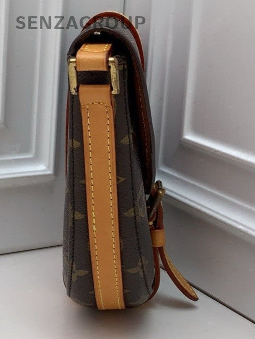 Louis Vuitton Monogram Shoulder Crossbody Bag Brown Women Photography Accessory
