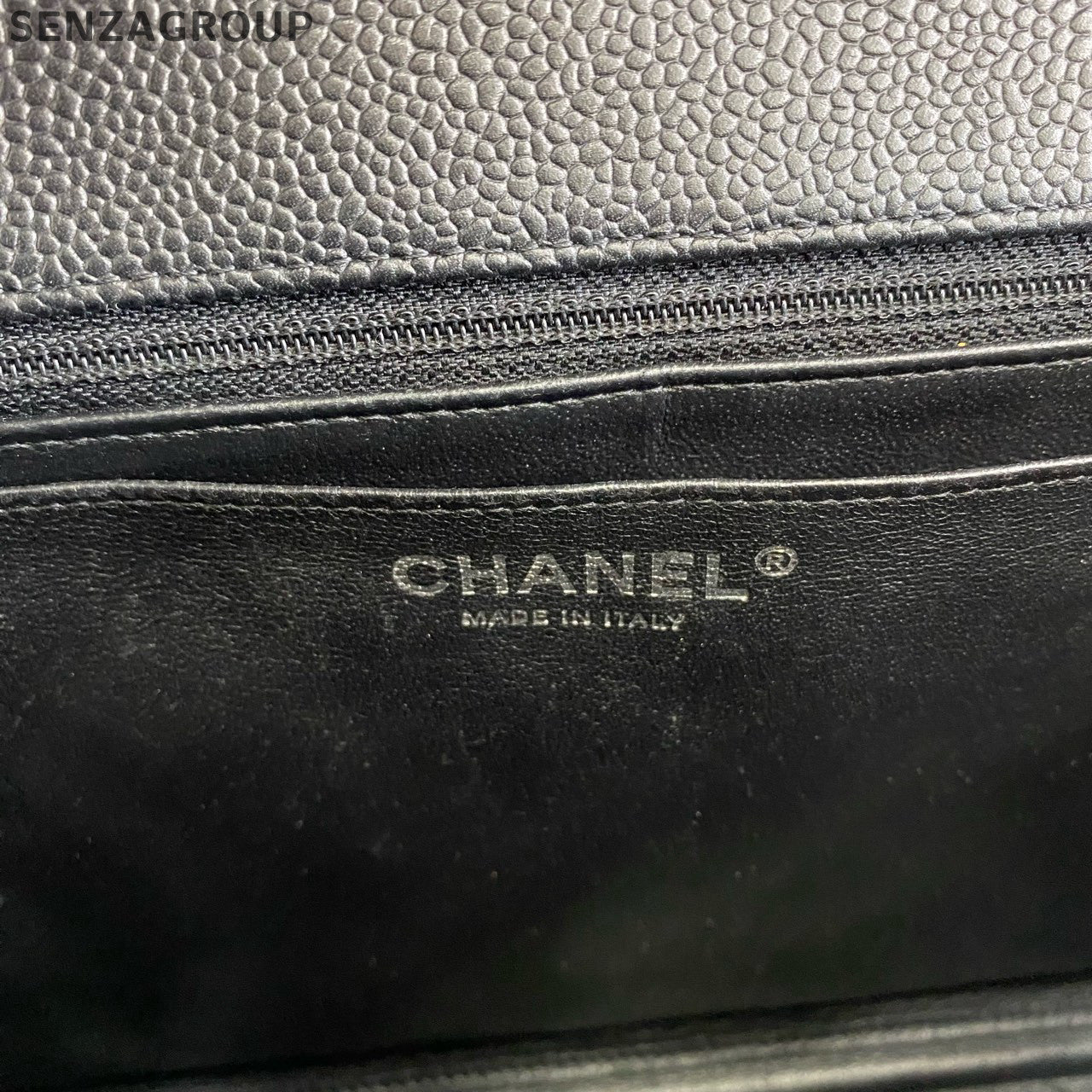 Chanel Classic Flap Jumbo Black Silver Calfskin Chain Shoulder Crossbody Bag