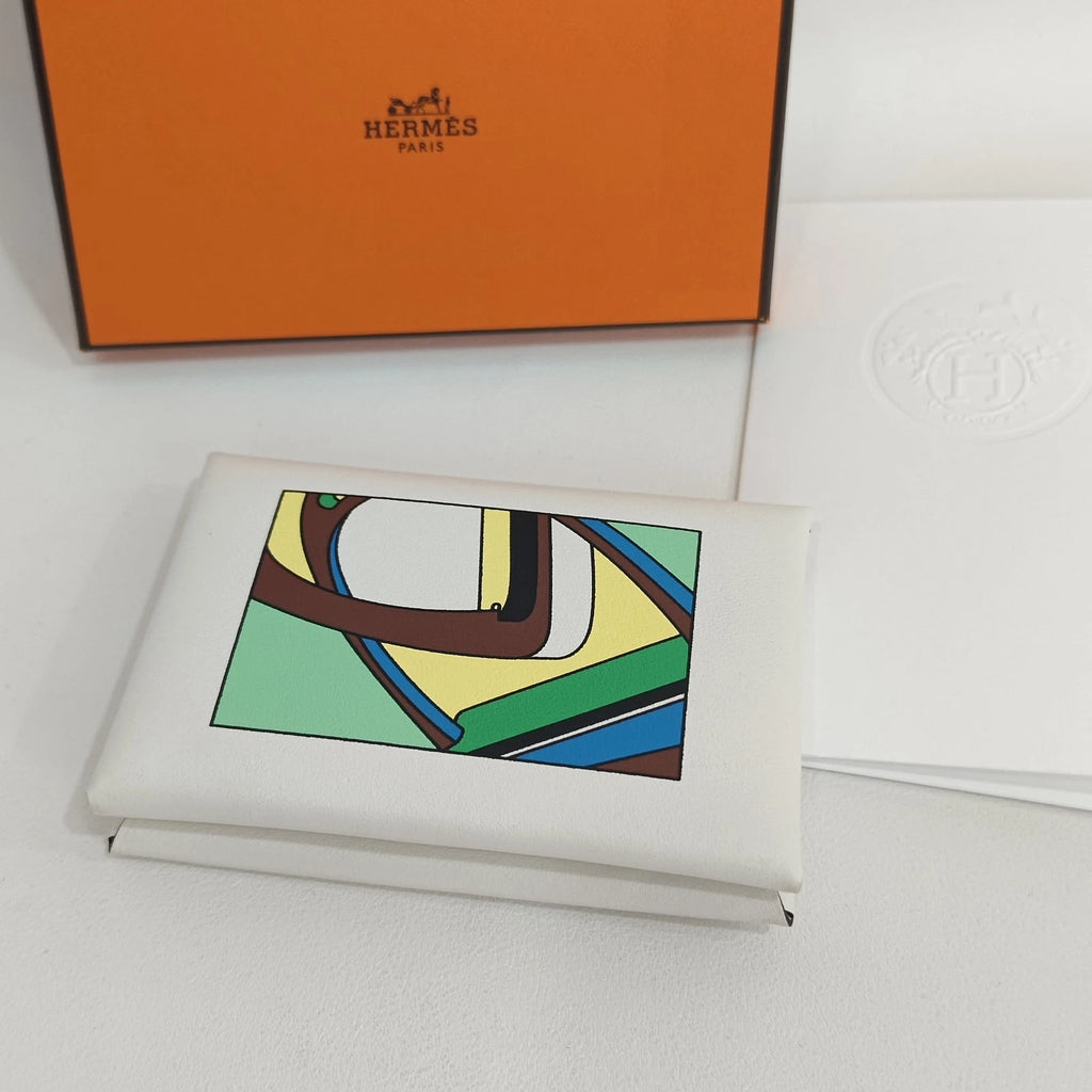 Hermes Women Leather Card Holder Card Case