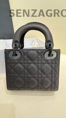 Dior Lady Dior Black Handbag Women Classic Fashion