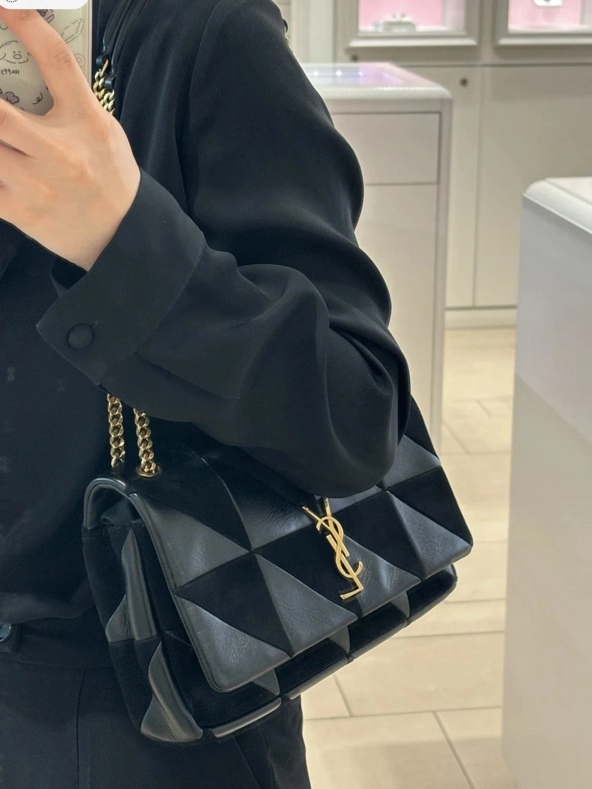 Saint Laurent Jamie MM Chain Shoulder Bag Crossbody Used Women Classic