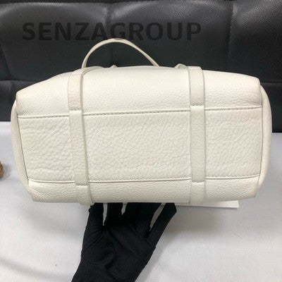 Balenciaga Leather Crossbody Bag Women's Classic Black White