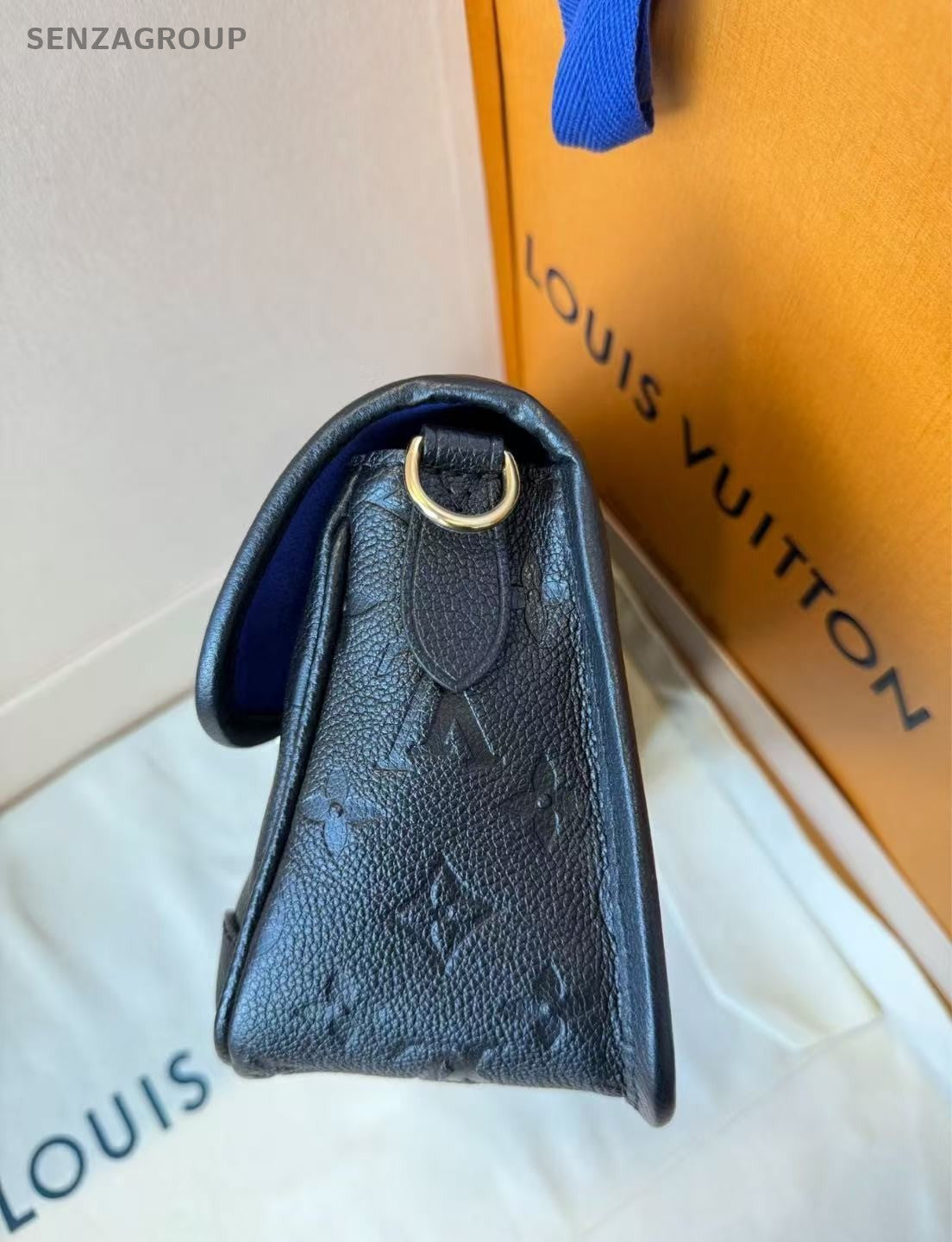 Louis Vuitton Diane Monogram Empreinte Calfskin 2way Shoulder bag Black Women