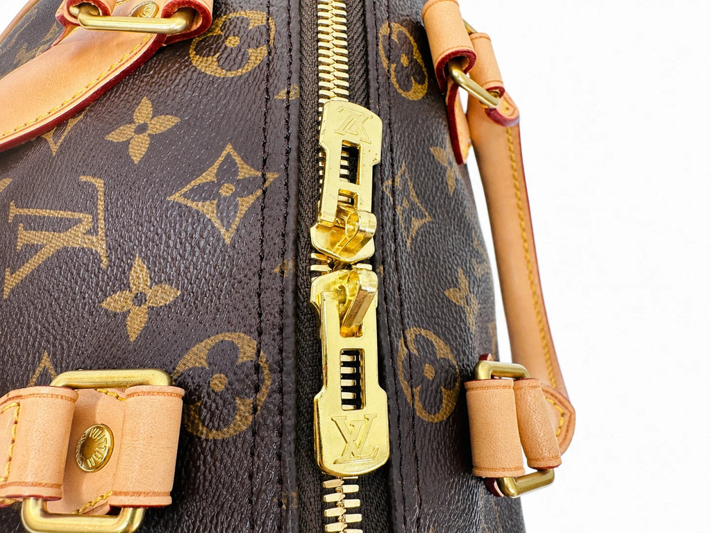 Louis Vuitton Speedy25 Monogram Canvas Handbag 2WAY Shoulder bag Crossbody