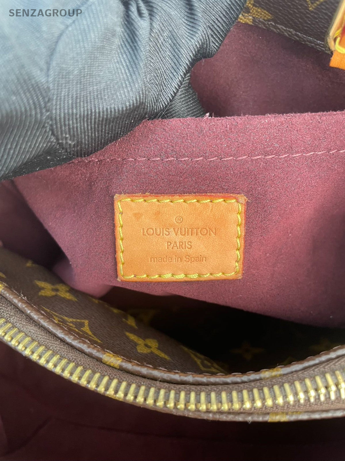 #1 - SJ0001 Louis Vuitton Montaigne Top Handle Bag MM Brown Canvas MG10387