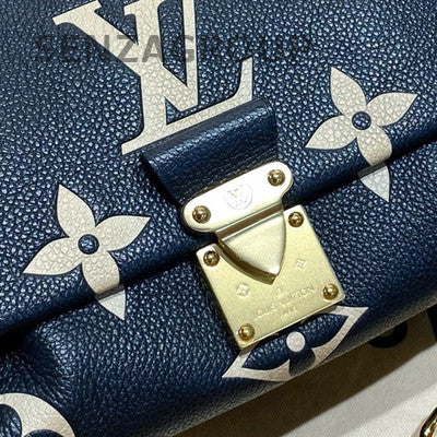 Louis Vuitton Black White Leather Cloud Bag Chain Shoulder Crossbody
