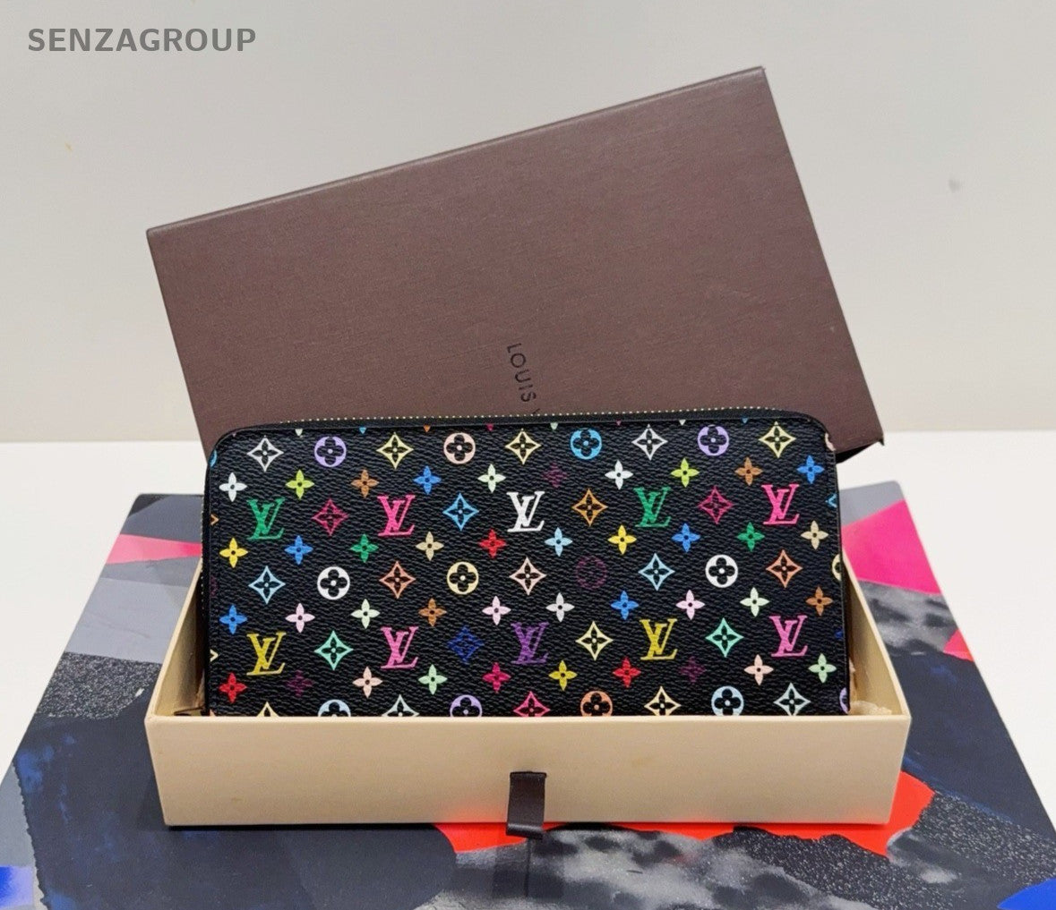 Louis Vuitton TaKaShi Wallet Monogram Zipper Limited Edition Vintage