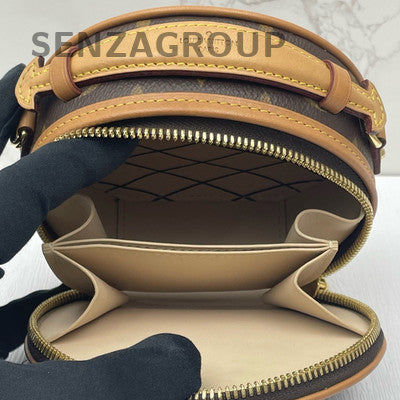 Louis Vuitton Monogram Mini Boite Chapeau Shoulder Bag Brown Gold