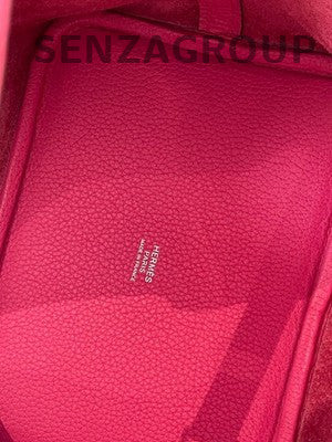 Hermès Picotin 18 Pink Silver Hardware Handbag Women's Classic Fashion