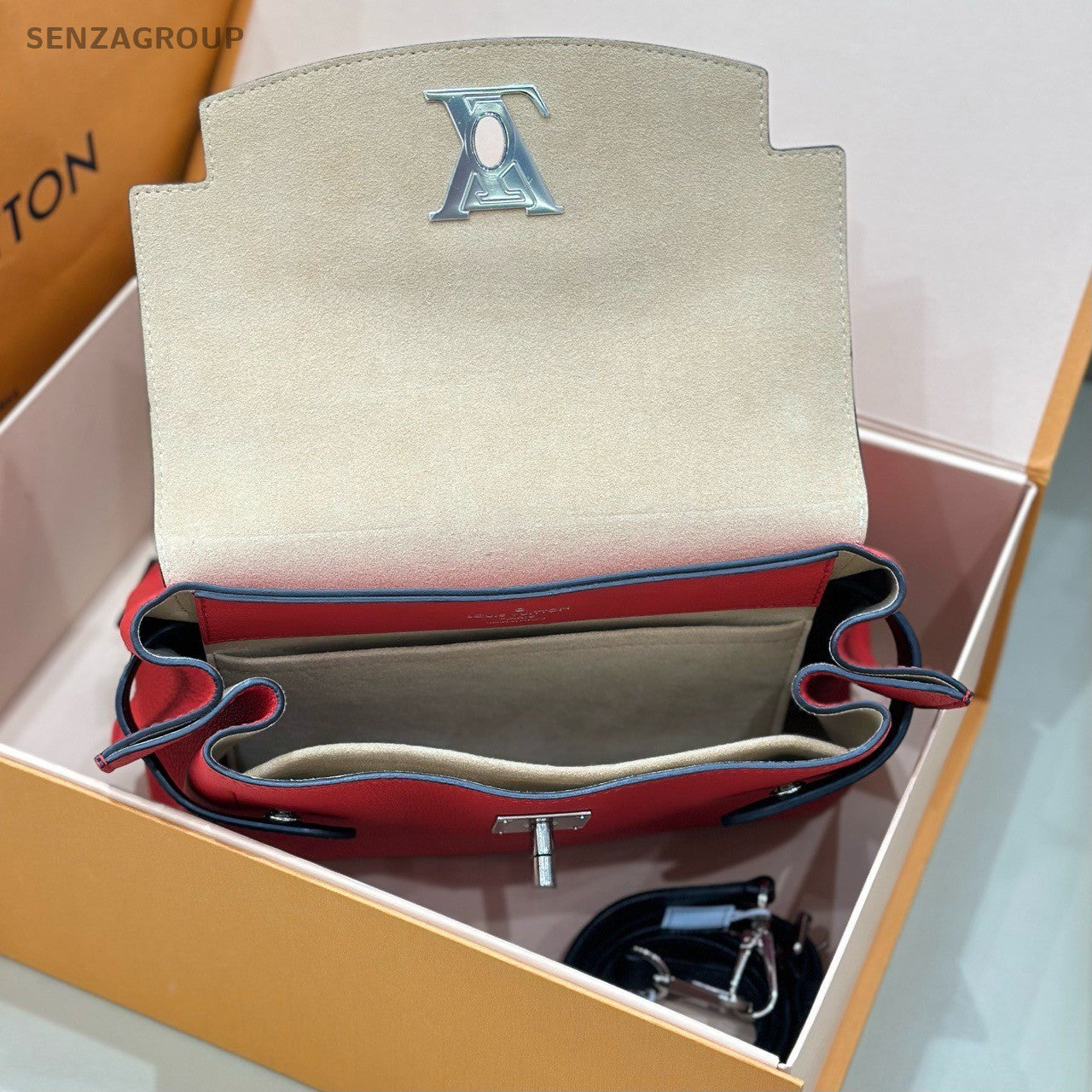 Louis Vuitton Lockme ever bb Top Handle 2way Shoulder Handbag Women