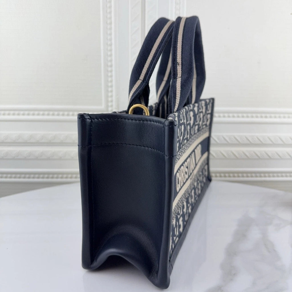 Dior Oblique Horizontal Book Tote Crossbody Handbag For Women