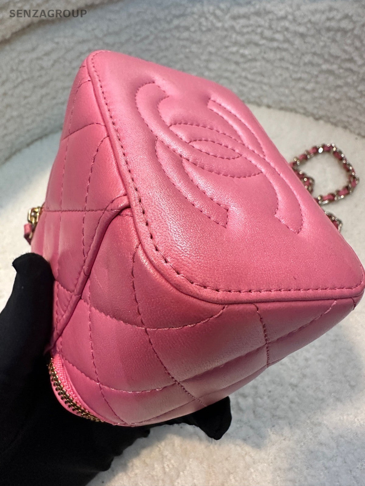 CHANEL Vanity Box Sweet Series Chain Shoulder bag Crossbody Pink Women