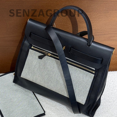 Hermès Herbag 31 Black Gold Handbag Shoulder Bag Classic Women