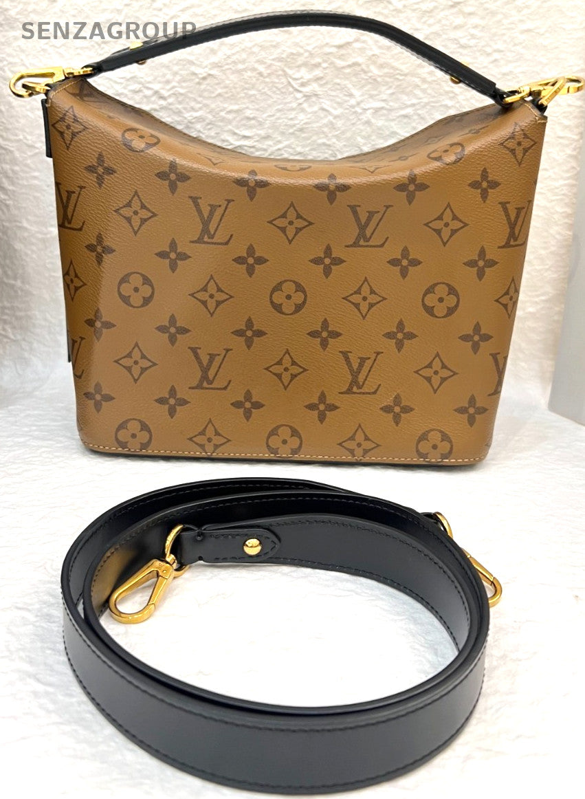 Louis Vuitton bento box Mogoram Top Handle 2WAY Shoulder bag Brown Gold Women
