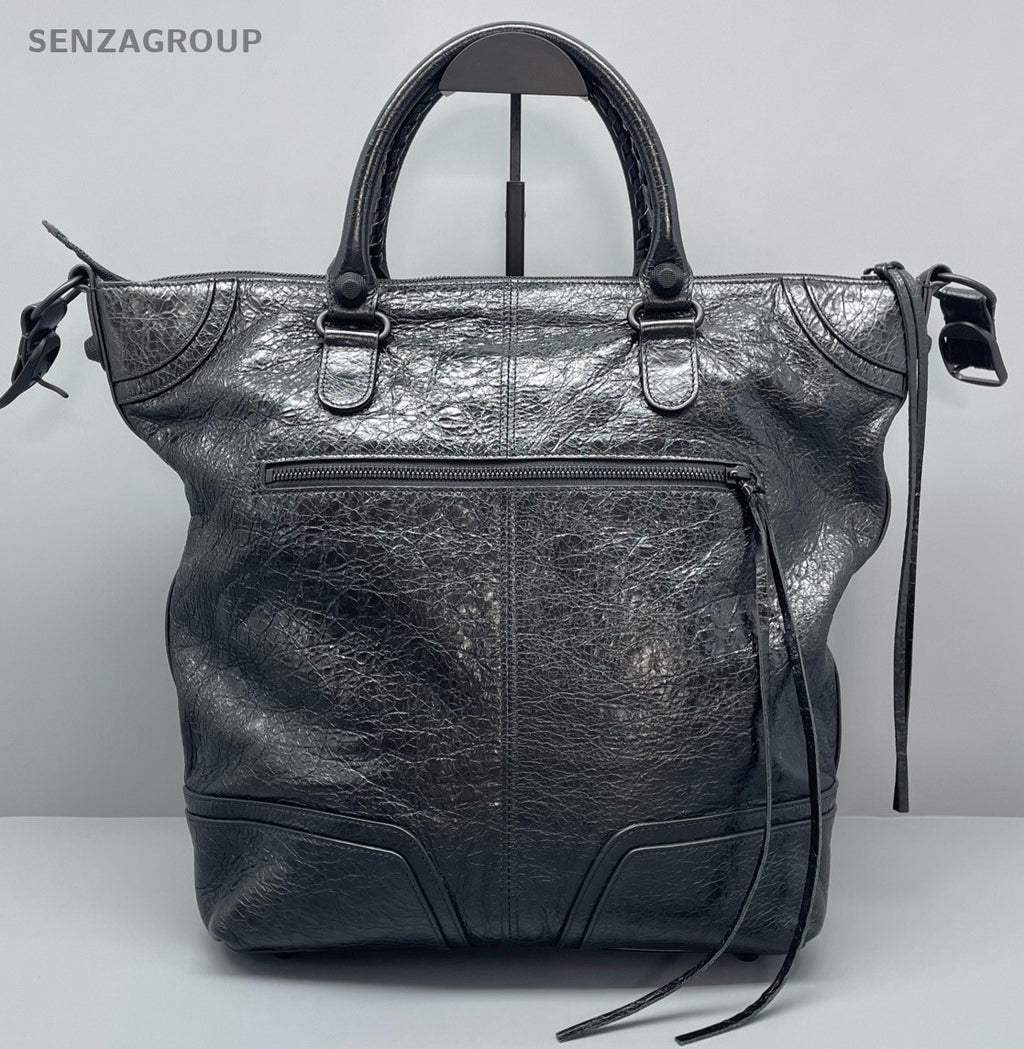 Balenciaga Le Cagole Tote Handbag Shoulder Bag Black Unisex Adults Classic