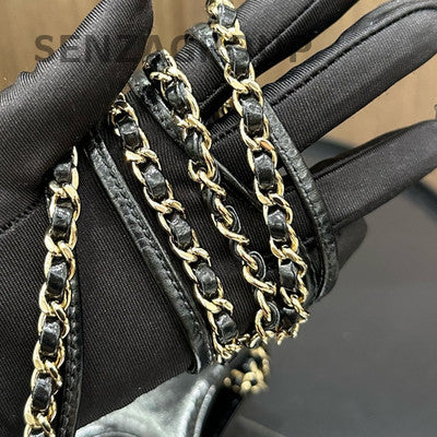 Chanel 31 Bag Mini Black Gold Quilted Lambskin Shoulder Crossbody Bag