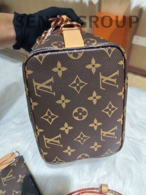 Louis Vuitton All In BB Bucket Bag Women's Golden Brown Classic Crossbody