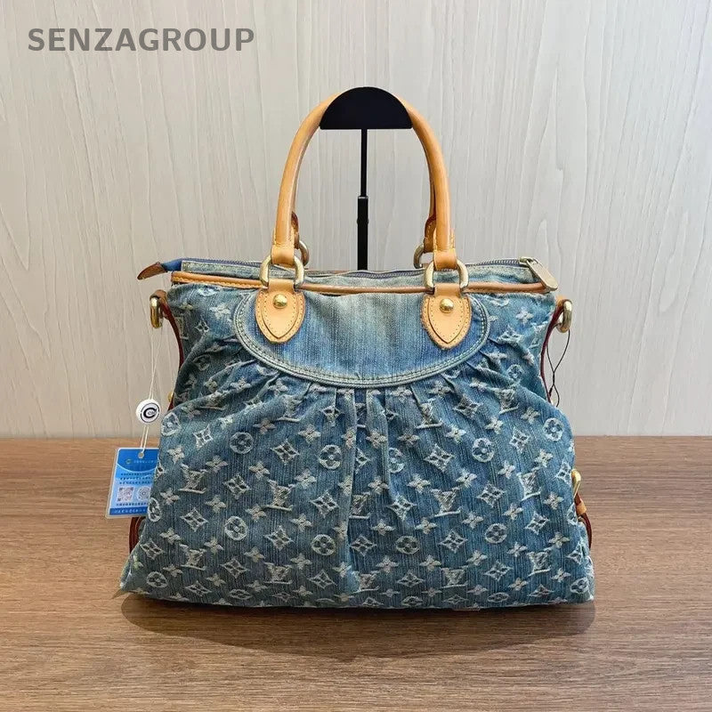 SJ0001 Louis Vuitton Baggy Tote Bags Monogram Denim Neo Cabby