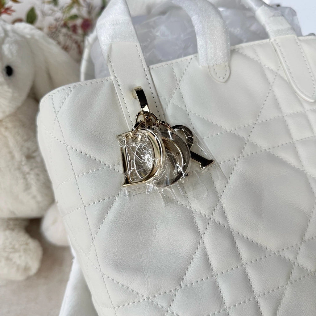 New Dior Toujours Vertical Small Tote Bag Gold Hardware For Women