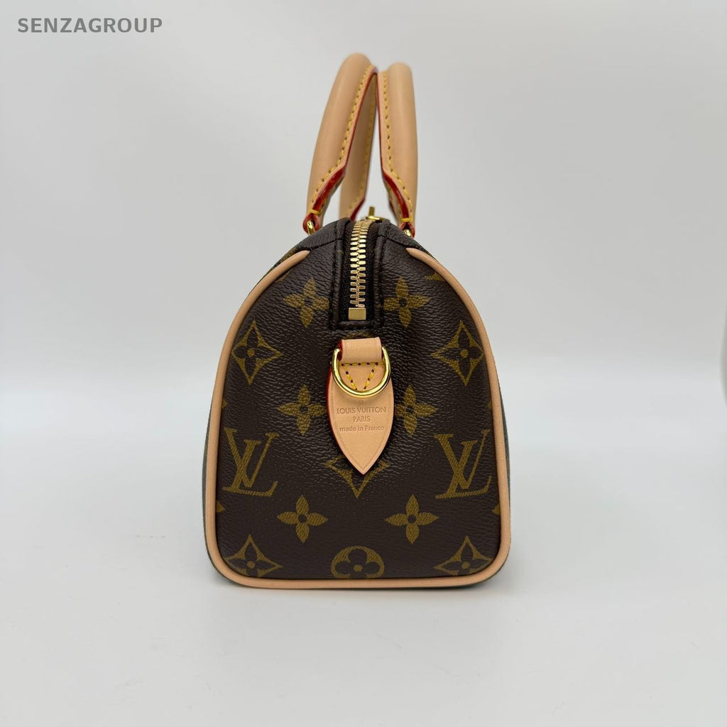 SJ0001  Louis Vuitton Speedy Duffle Brown Canvas/Leather