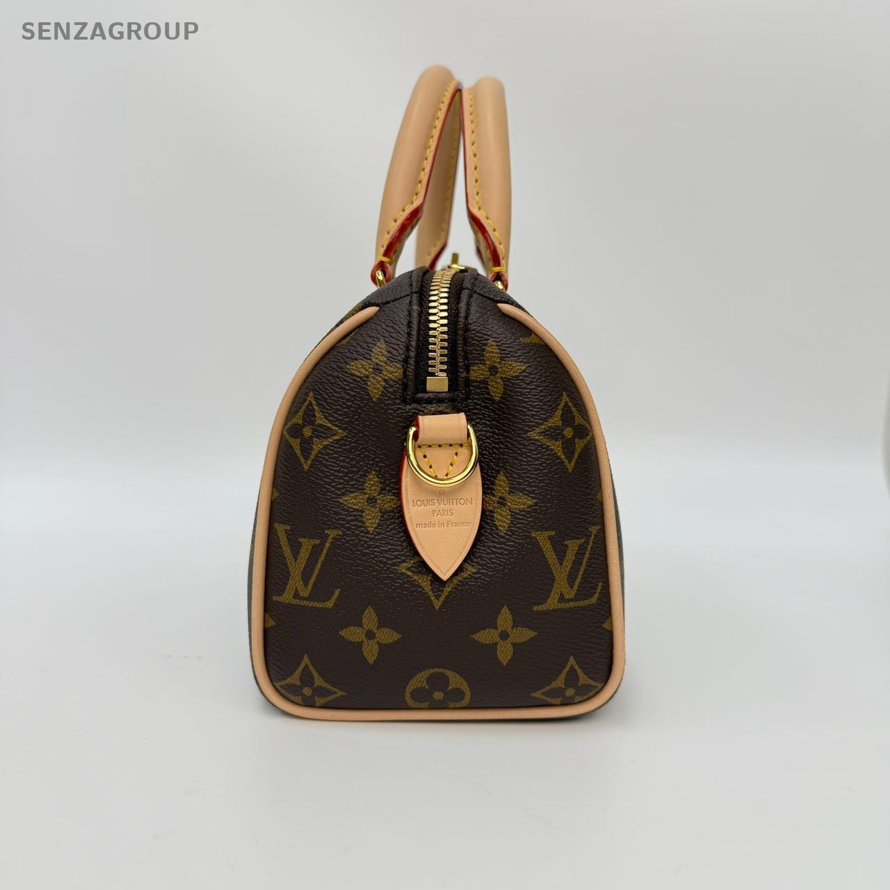 SJ0001  Louis Vuitton Speedy Duffle Brown Canvas/Leather