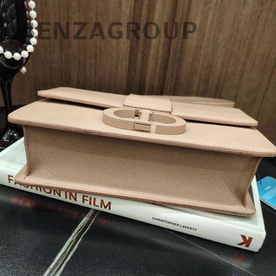 Dior Montaigne Shoulder Bag Pink Gold Hardware Classic Fashion Women
