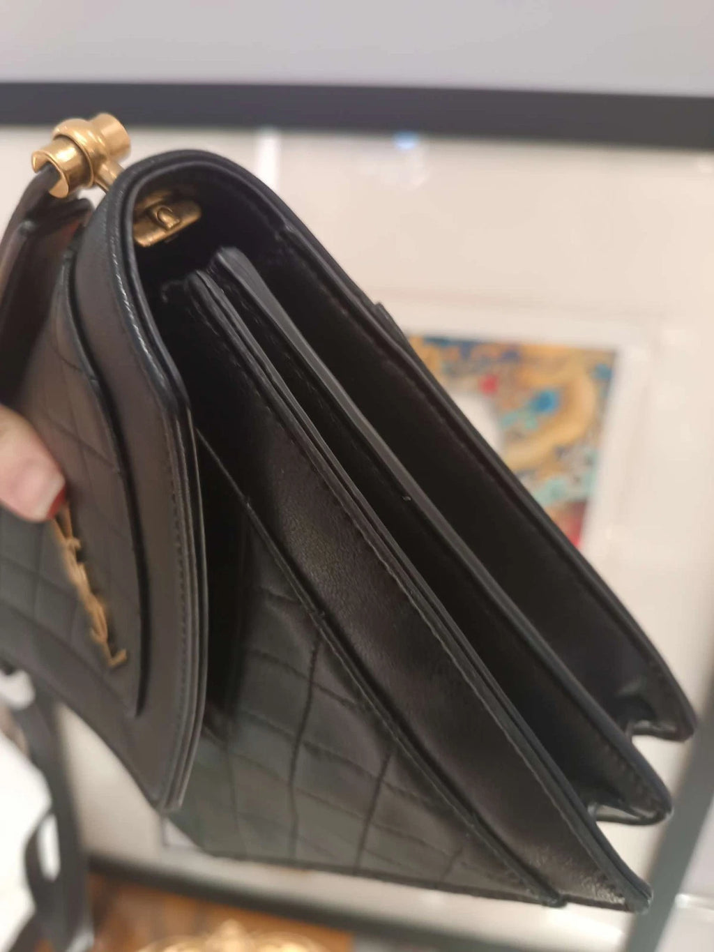 YSL Gaby Mini Front Flap Quilted Shoulder Bag For Women