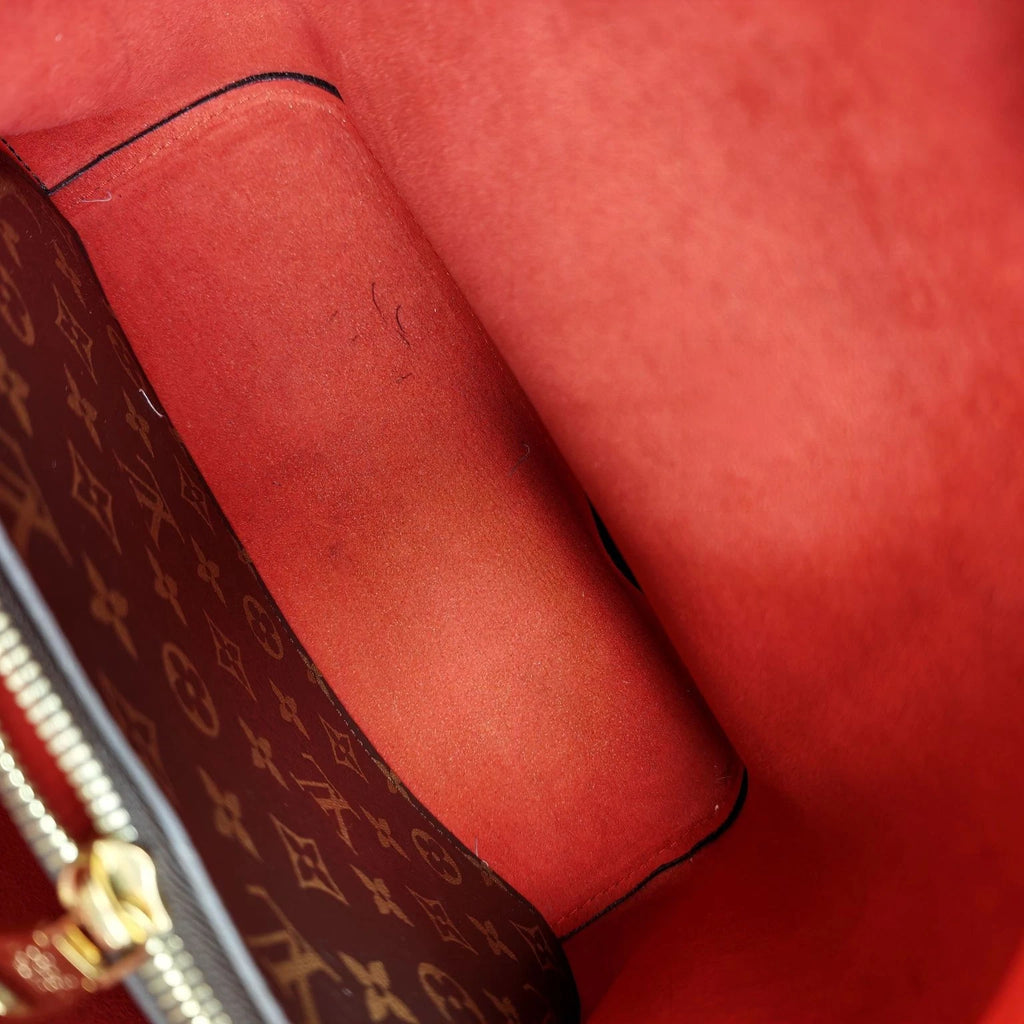 Louis Vuitton NEONOE Monogram Canvas Red Bucket Bag For Women