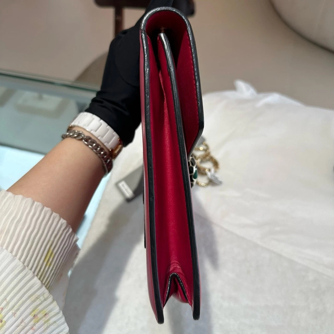 Bvlgari Serpenti Forever Calfskin Shoulder Crossbody Bag For Women