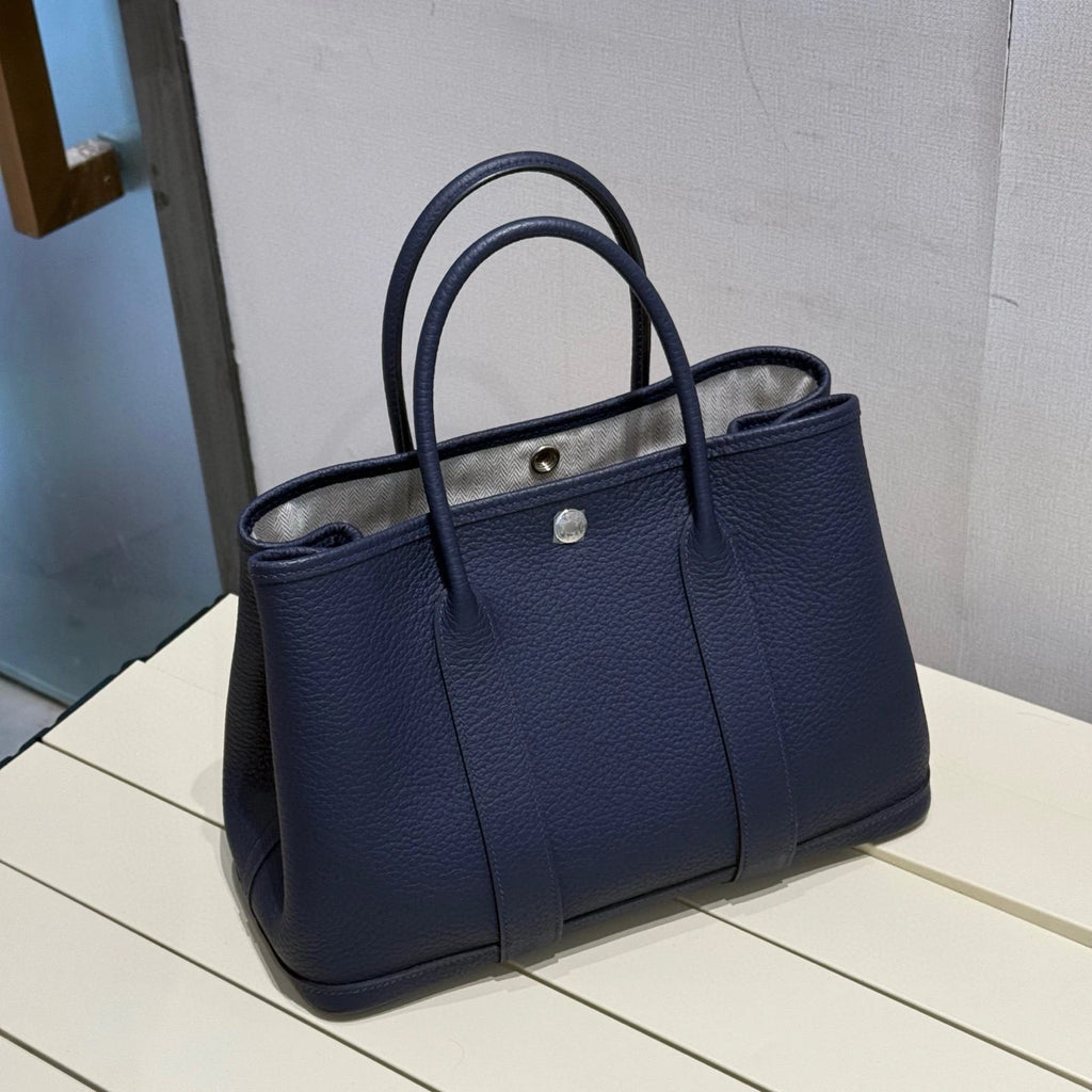 Hermes Navy Garden Party30 Tote Bag For Women