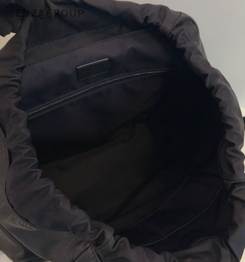 Louis Vuitton Discovery Calfskin Leather Backpack Black Unisex Adults Classic