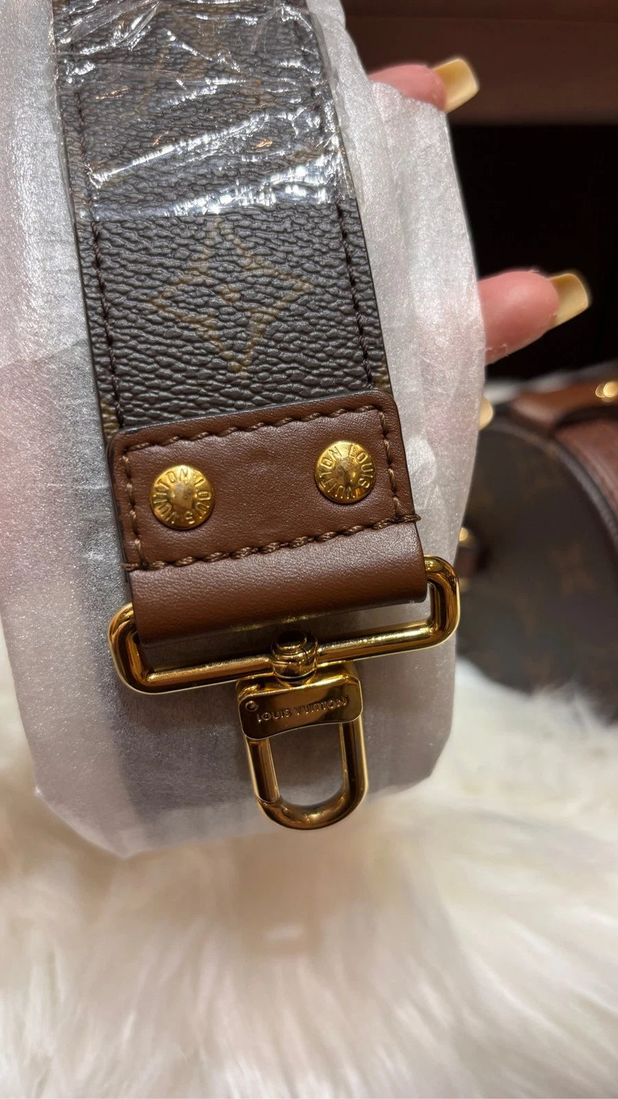 Louis Vuitton Canvas Papillon Cylinder Handbag For Women