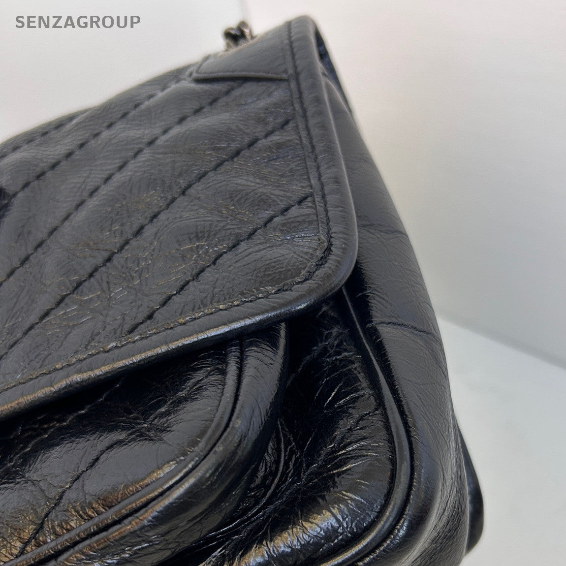 Saint Laurent Niki Small Black Silver Chain Shoulder Bag Women Classic